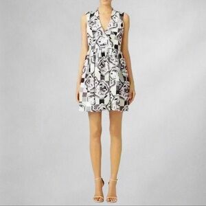 Raoul Dress Size 8 Mosaic Print Knee Length New